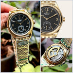 Rolex 1908 Gold Black Semi ETA Premium Automatic