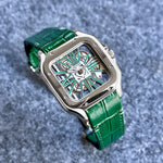 Cartier Santos de Cartier Skeleton Green