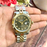 Rolex DateJust Jubilee DT Black Diamond Figure ZR