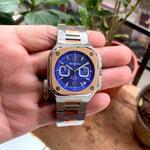 Bell & Ross BR-05 Chronograph Blue Silver Two-Tone Quartz