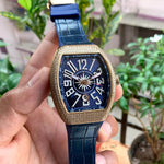 Franck Muller Vanguard V45 Blue Diamond Bezel Automatic
