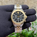 Versace Chrono Signature Black Dial Two-Tone