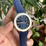 Patek Philippe Aqua Blue Silver bEzel