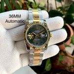 Rolex DateJust Two-Tone Gold Roman Figure 36MM Ladies