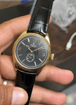 Rolex 1908 Gold-Black Leather Automatic
