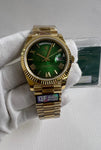 Rolex Day-Date Green Ombre Gold 1:1 Super Clone Replica