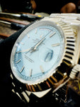 Rolex DayDate 228236 Fluted Bezel Ice Blue Swiss