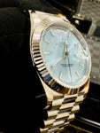 Rolex DayDate 228236 Fluted Bezel Ice Blue Swiss