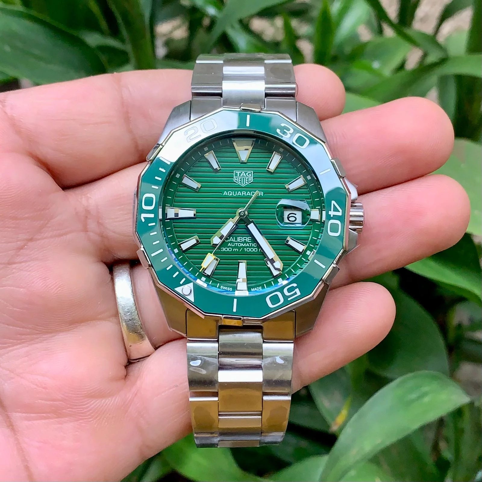 Tag Heuer Aqua Calibre Green – ShahStore - Main Image
