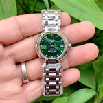 Longines PrimaLuna Diamond Figure Green