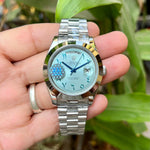 Rolex Day-Date Oyster Arabic Dial Silver