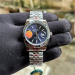 Rolex DateJust Silver-Blue Jubilee Fluted Bezel Yz Factory