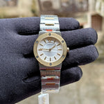 Versace Greca Logo Silver White Dial