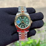 Rolex DateJust Jubilee Green Dial Dual Tone