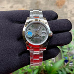Rolex DateJust Silver Wimbledon Roman Yz