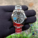 Rolex DateJust Plain Bezel Grey dial
