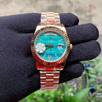 Rolex DayDate RGold Diamond Figure Fluted Yz
