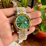Rolex DateJust Green Dial Semi ETA
