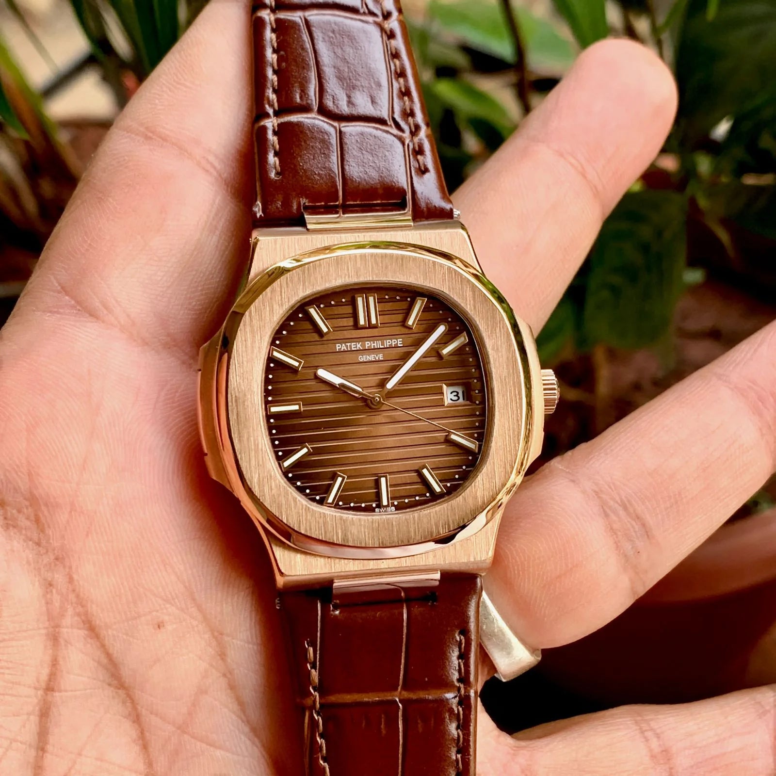Patek Philippe Nautilus 5711 Brown Leather – ShahStore