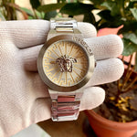 Versace Medusa Infinite Silver Quartz