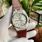 Audemars Piguet RO Leather Silver-Brown