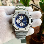 Audemars Piguet Royal Oak Offshore Silver-Blue Dial Chain