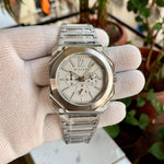 BVL Octo Finissimo White Chronograph Quartz