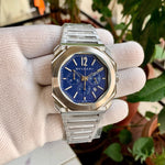 BVL Octo Roma Blue Chronograph Quartz