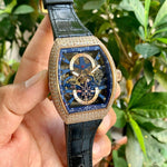 Franck Muller Vanguard Yachting Skeleton Blue-RG Diamond