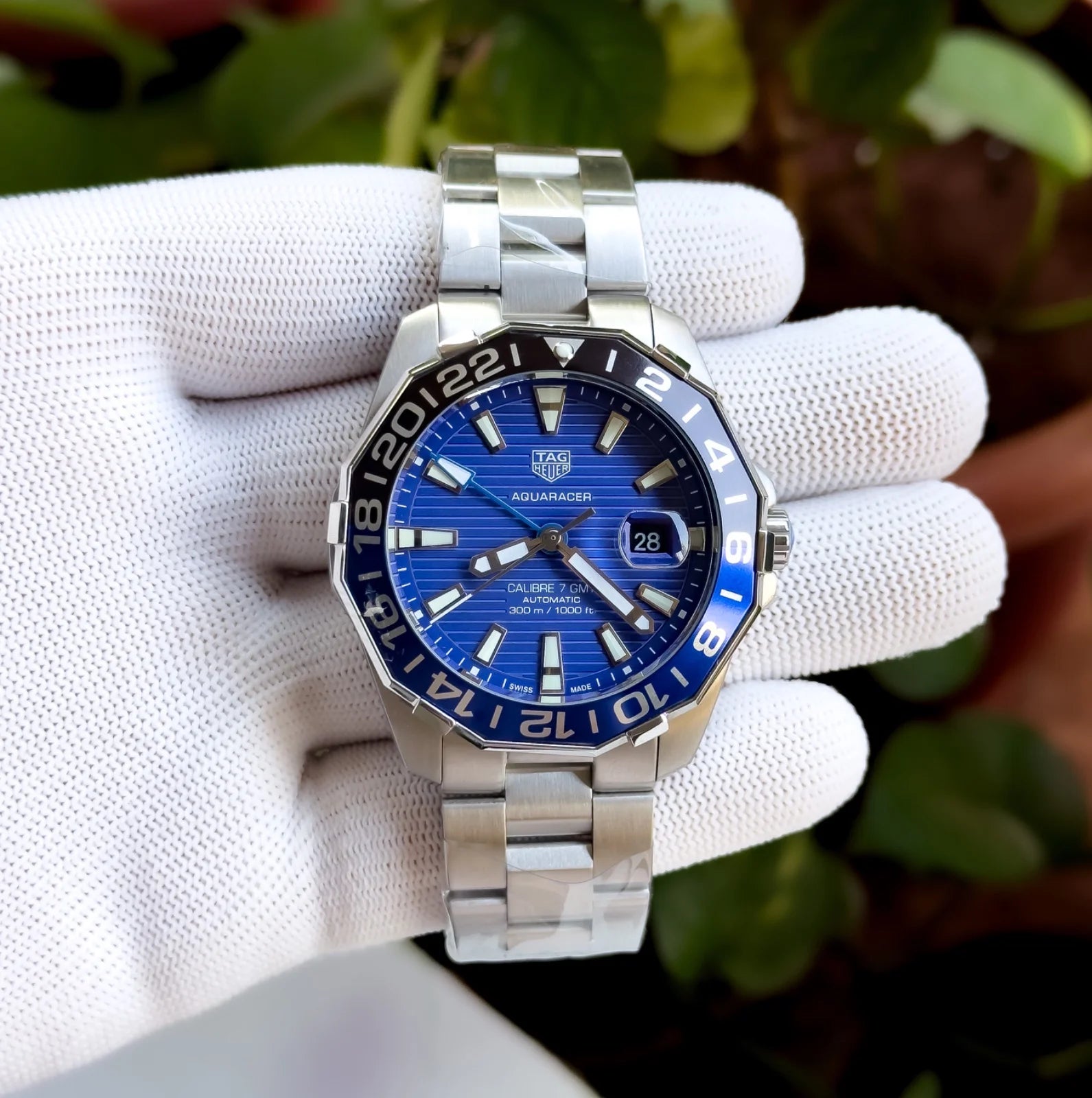 Tag Heuer Aquaracer Calibre GMT Blue – ShahStore