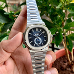 Patek Philippe Moon Face Silver-Blue