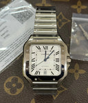 Cartier Santos Silver WSSA0018 J12 Swiss