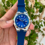 Vacheron Constantin Overseas Blue Rose Gold Silicon Strap