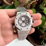 Audemars Piguet RO Offshore Chrono Silver Quartz Chain