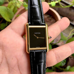 Cartier TANK MUST LARGE Black-Gold Unisex
