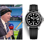 Rolex Yatch Master Black-Silver Semi Swiss