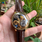 Jacob & Co. Dragon Astronomia Swiss Quartz Gold Brown