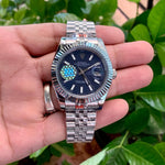 Rolex DateJust Fluted Blue Motif Dial