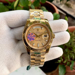 Rolex Day-Date ذهب كامل إطار مخدد Yz