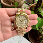 Rolex DateJust Full Gold Diamond figure Zr