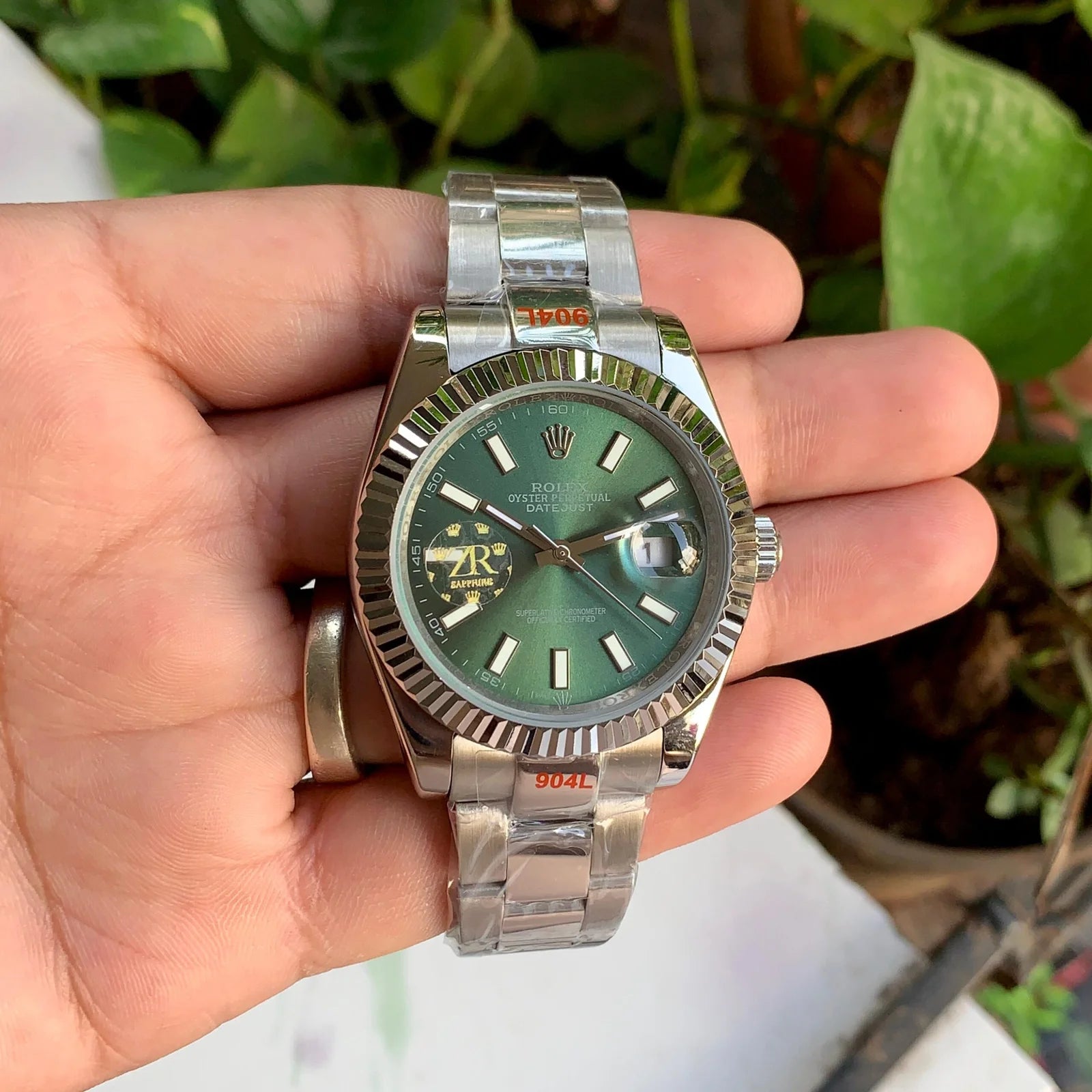 Rolex Datejust 41 Green Dial Rolex Green Face Silver On Sale