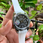 Rolex DateJust White Strap Automatic