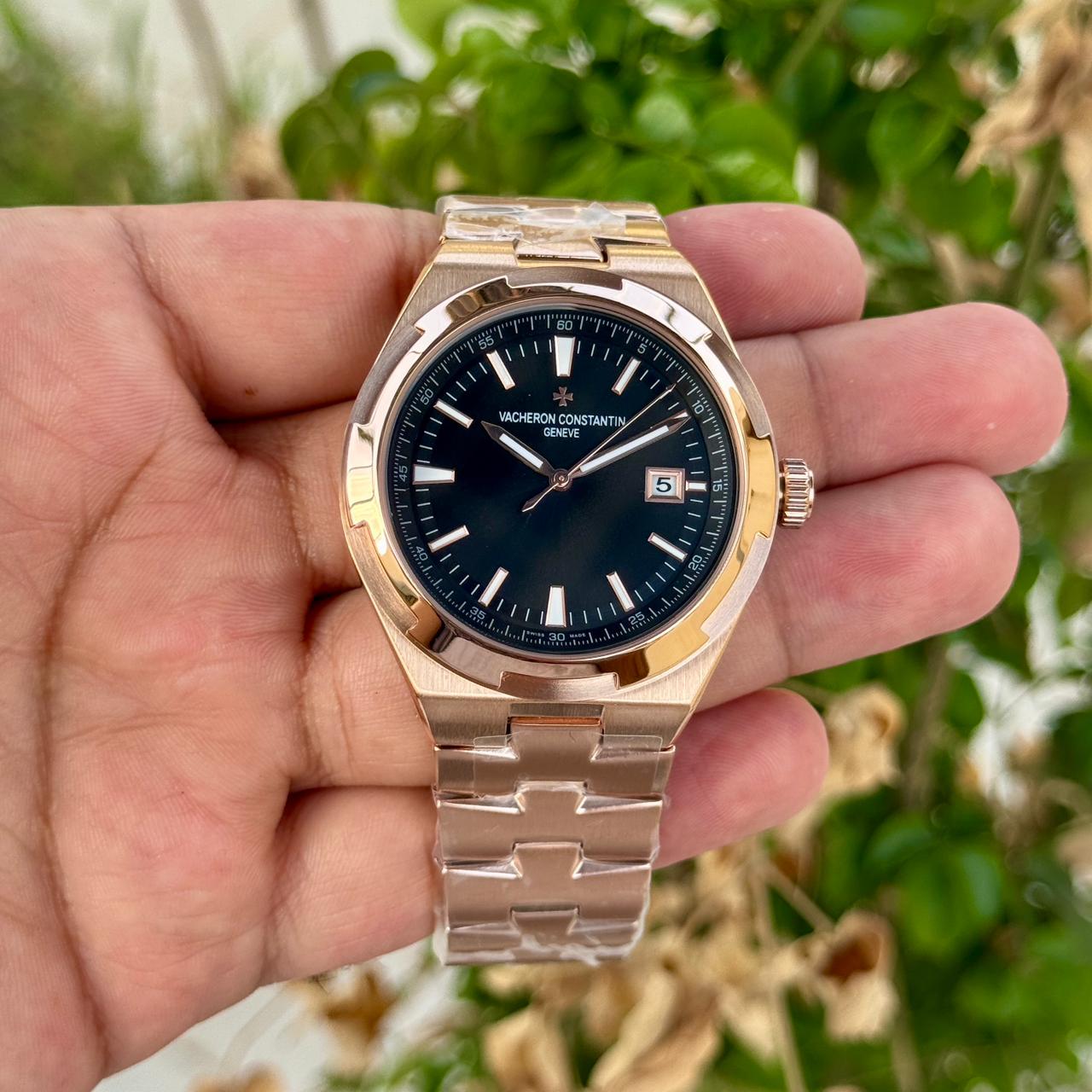 Vacheron Constantin Overseas Rose Gold Black