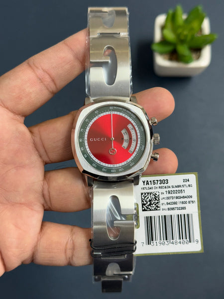 Gucci Grip Steel YA157303 Store Quality