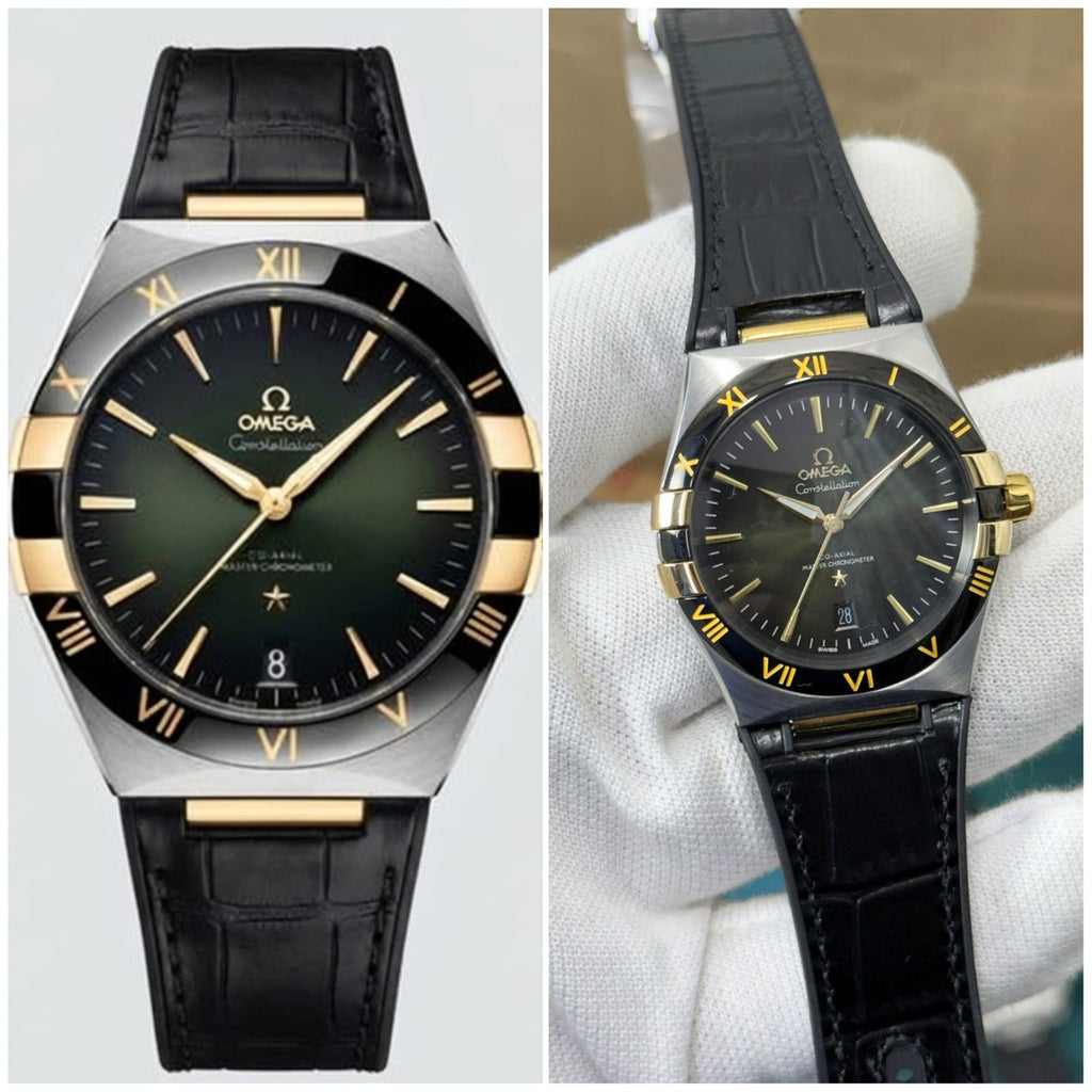 Omega Constellation Automatic Gold Green