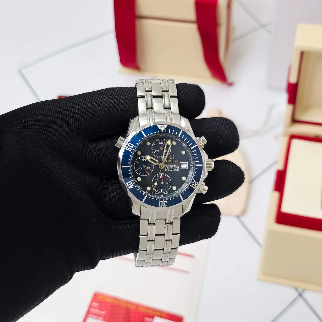 Omega Planet Diver 300 Blue Chronograph Swiss