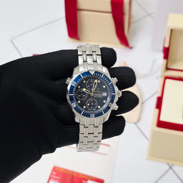 Omega Planet Diver 300 Blue Chronograph Swiss