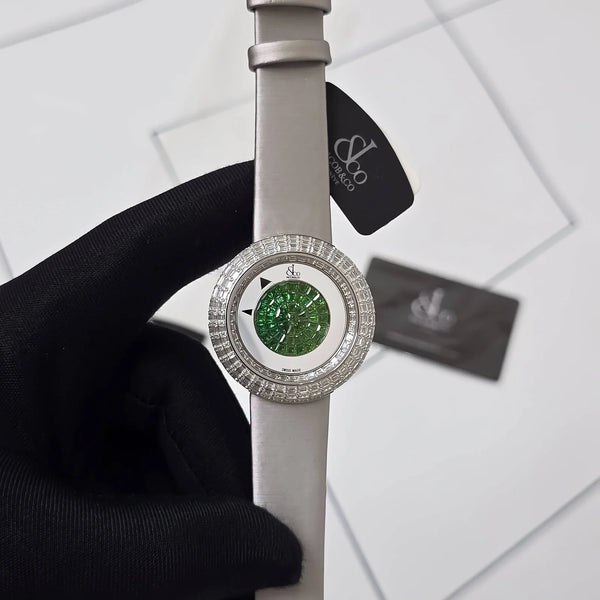 JACOB & CO BRILLIANT MYSTERY BAGUETTE DIAMONDS Green