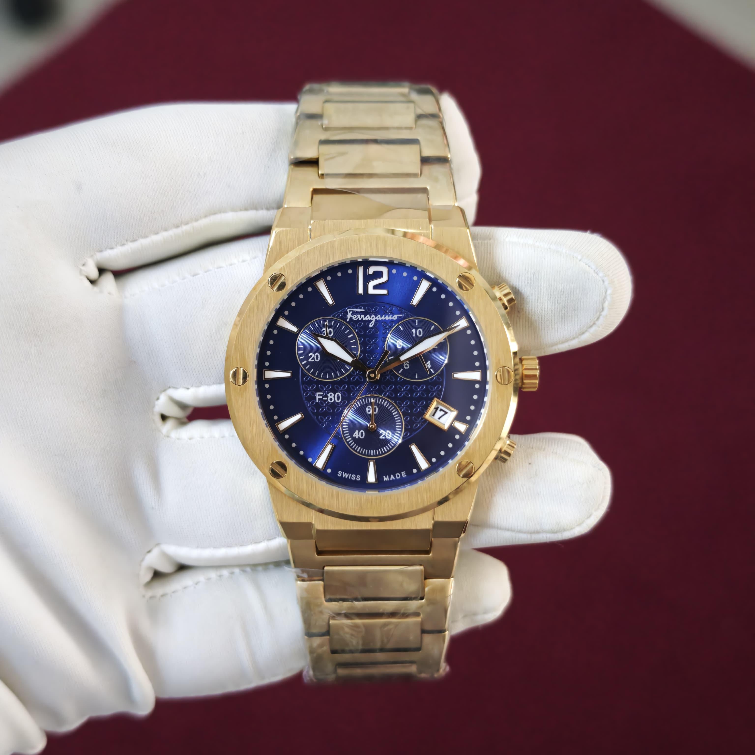 Ferragamo Classic Stainless Steel Mens