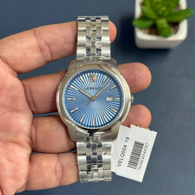 Versace VELQ00419 Light Blue Quartz Store Quality